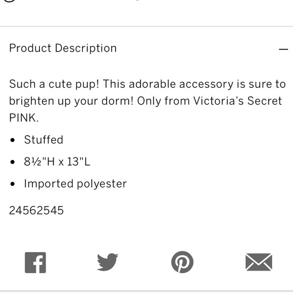 NEW💕VS CHALK ROSE PUP “my pup is cuter than yours - Picture 3 of 5